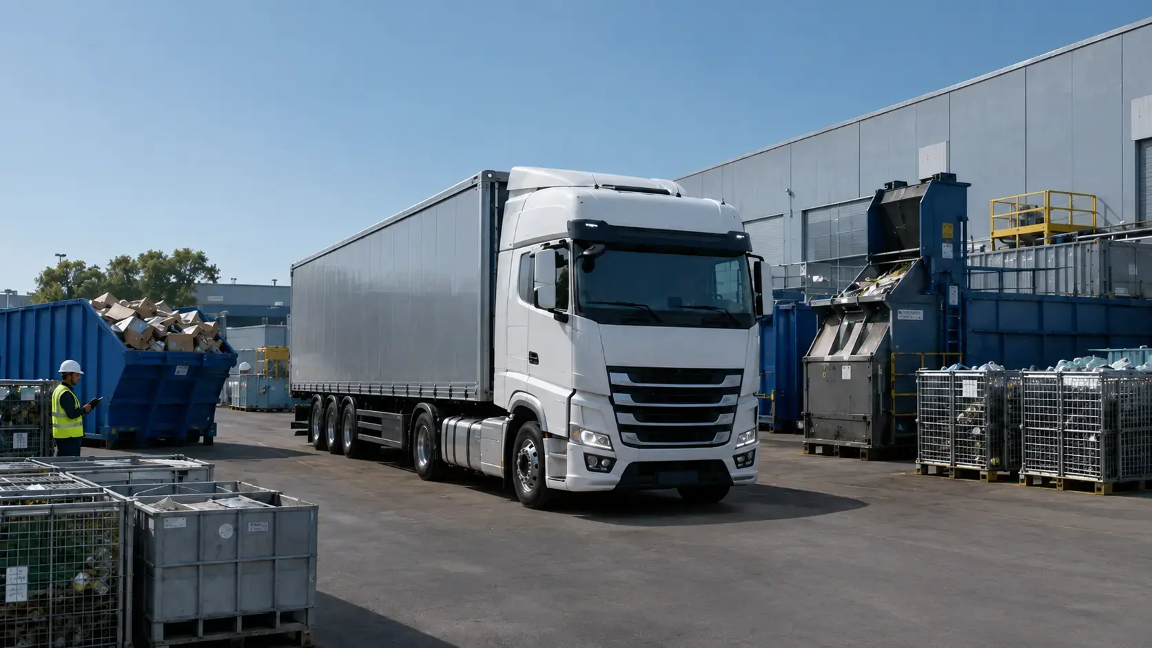 Collecte & logistique · benne sur site client