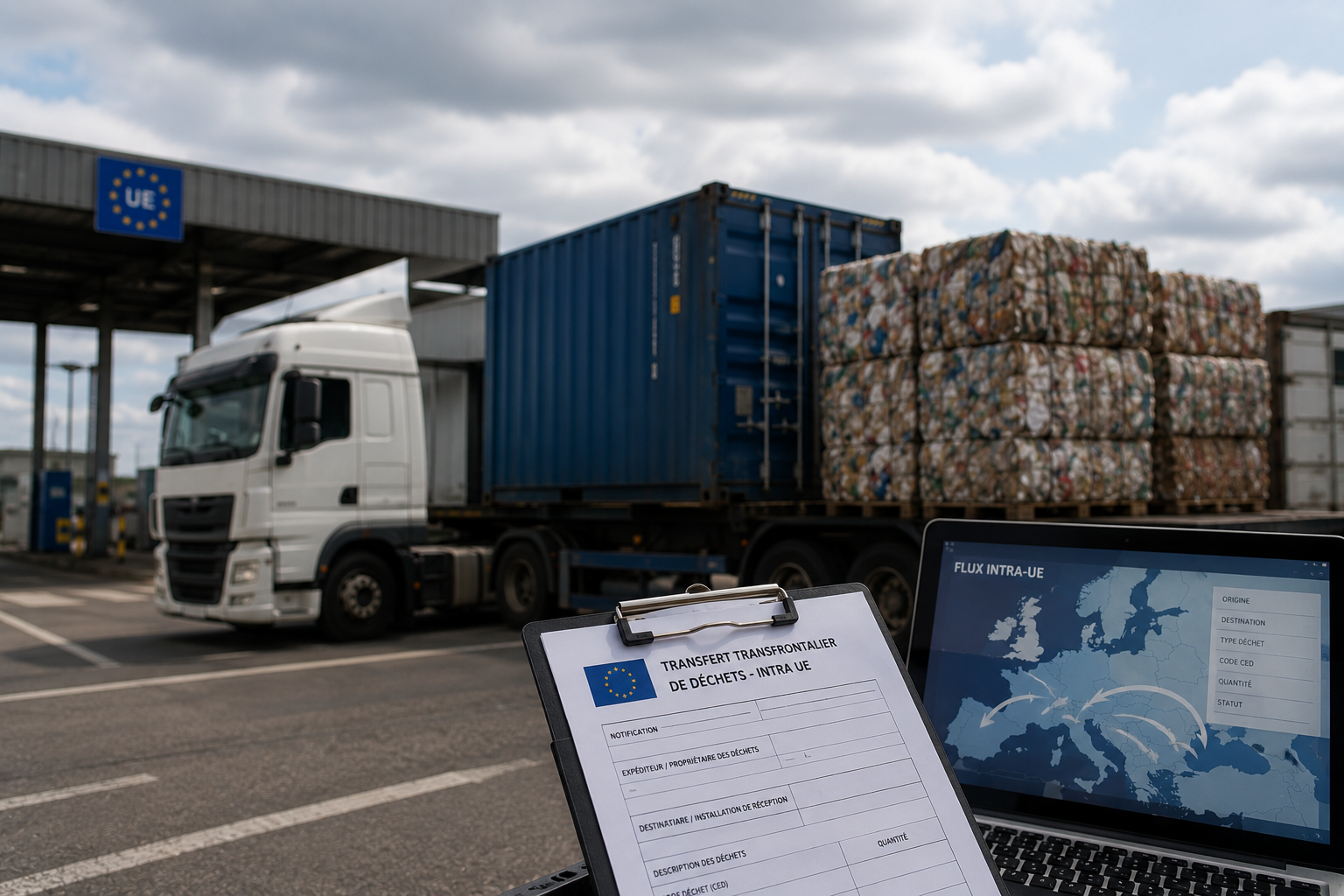 Logistique transfrontalière · transferts intra-UE RecySolution